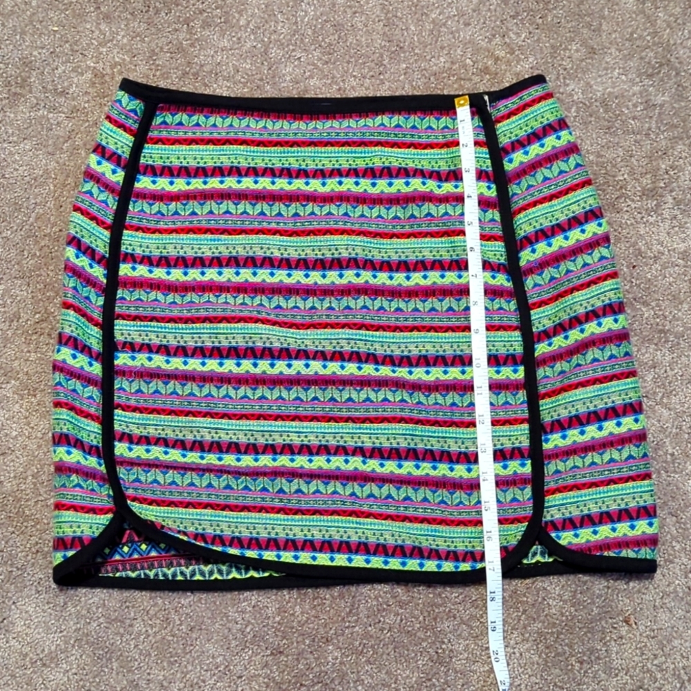 Neon tapestry skirt